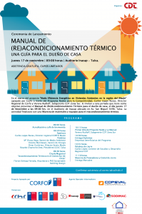 Lanzamiento Manual de (Re) Acondicionamiento Térmico – CDT Talca.